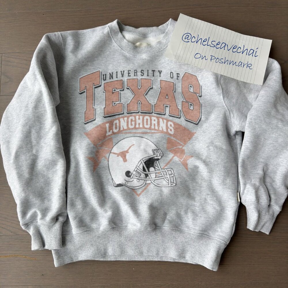 Vtg University of Texas Football Shirt 90s Texas Longhorns Crewneck Sweatshirt